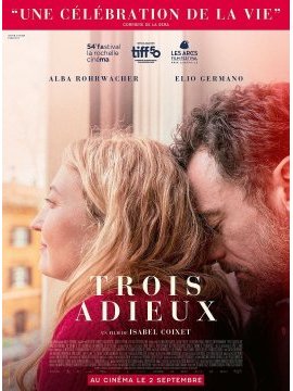 affiche du film Trois adieux
